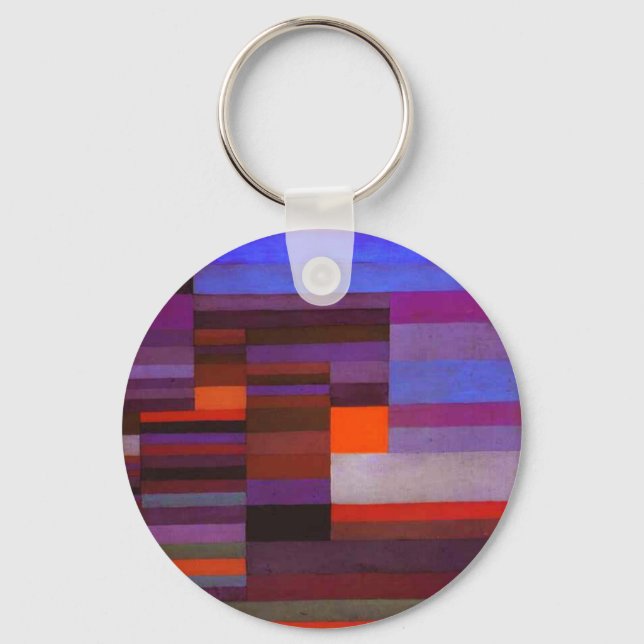 Paul Klee Fire in the Evening Key Chain (Front)
