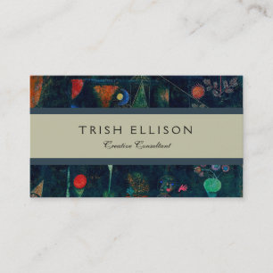 Paul Klee Fish Magic Abstract Painting Graphic Art Business Card