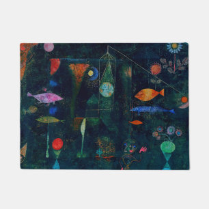Paul Klee Fish Magic Abstract Painting Graphic Art Doormat