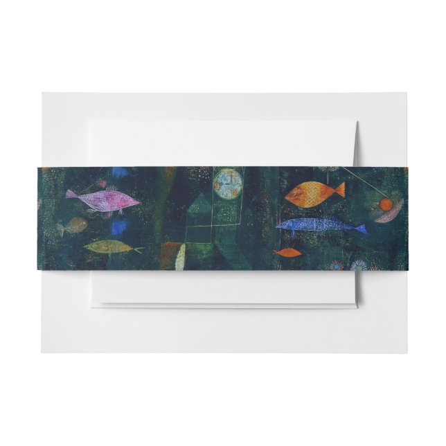 Paul Klee Fish Magic Abstract Painting Graphic Art Invitation Belly Band (Front Example)
