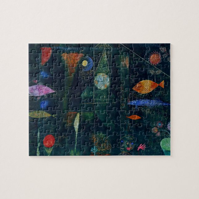 Paul Klee Fish Magic Abstract Painting Graphic Art Jigsaw Puzzle (Horizontal)