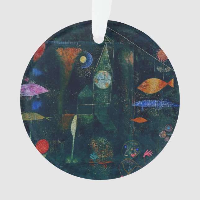 Paul Klee Fish Magic Abstract Painting Graphic Art Ornament (Front)