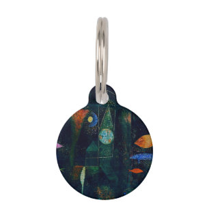 Paul Klee Fish Magic Abstract Painting Graphic Art Pet Tag