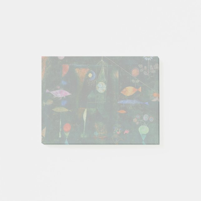 Paul Klee Fish Magic Abstract Painting Graphic Art Post-it Notes (Front)