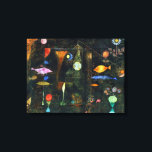 Paul Klee Fish Magic Canvas Print<br><div class="desc">A magical realm where fish intermingle with the celestial bodies and the terrestrial flowers and animals.</div>