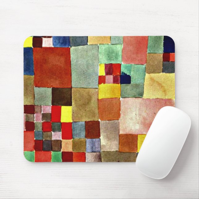 Paul Klee - Flora on Sand Mouse Mat (With Mouse)