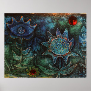 Paul Klee Flowers In The Night Poster