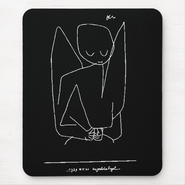 Paul Klee, "Forgetful Angel" Mouse Mat (Front)