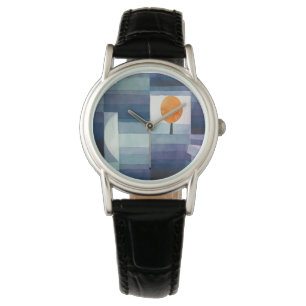 Paul Klee Harbinger of Autumn. Blue geometric art Watch
