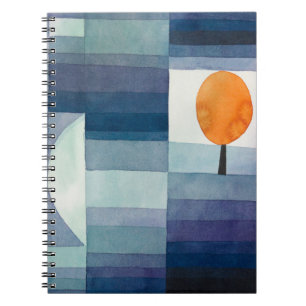 Paul Klee Harbinger of Autumn Blue Modern Abstract Notebook