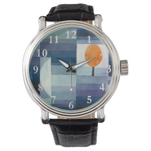 Paul Klee Harbinger of Autumn Blue Modern Abstract Watch