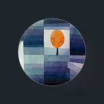 Paul Klee Harbinger of Autumn. Vintage blue art  3 Cm Round Badge<br><div class="desc">Paul Klee "The Harbinger of Autumn" button. Watercolor blue vintage art.</div>