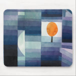 Paul Klee Harbinger of Autumn. Vintage blue art  Mouse Mat<br><div class="desc">Paul Klee "The Harbinger of Autumn" mouse pad. Watercolor blue vintage art.</div>