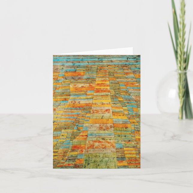Paul Klee Highways and Byways Note Card (Front)