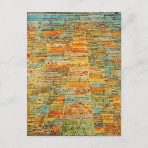 Paul Klee Highways and Byways Postcard