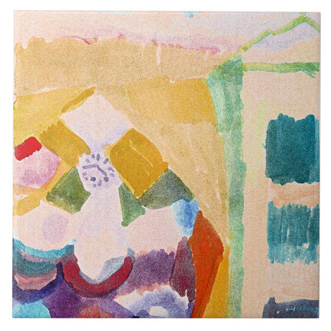 Paul Klee - Interior with the Clock Tile (Front)