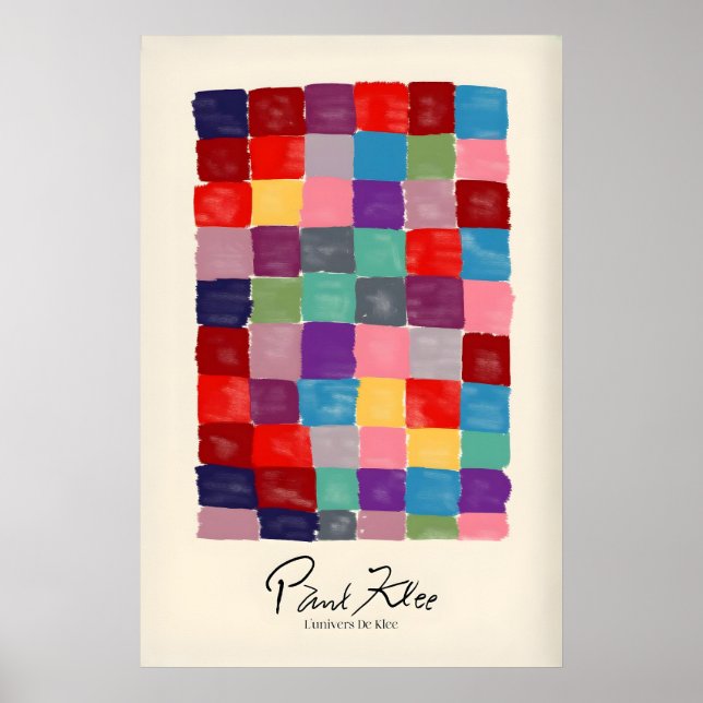 Paul Klee L univers De Klee Colourful Squares Poster (Front)