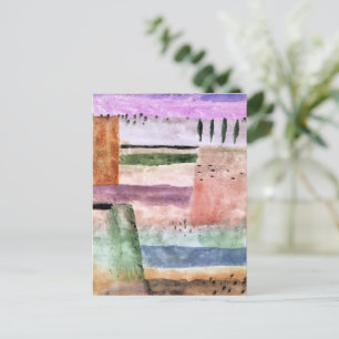 Paul Klee, Landscape with Poplars, Postcard