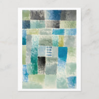 Paul Klee Painting, "First House in a Settlement"