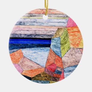 Paul Klee painting, Promontorio Ph. Ceramic Tree Decoration