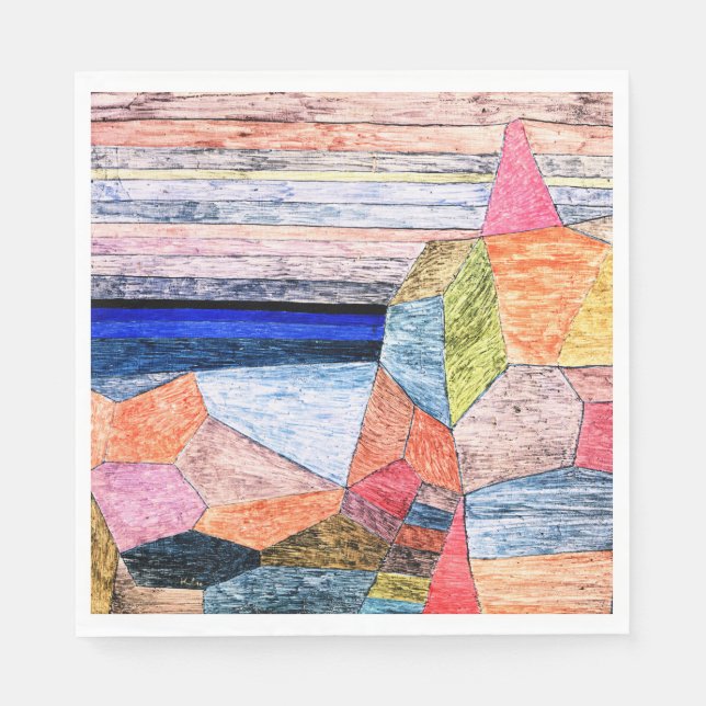 Paul Klee painting, Promontorio Ph, Napkin (Front)