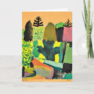 Paul Klee - Park, abstract artwork Card