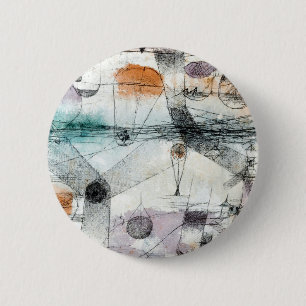 Paul Klee Plants Earth & Realm of the Air: Bauhaus 6 Cm Round Badge