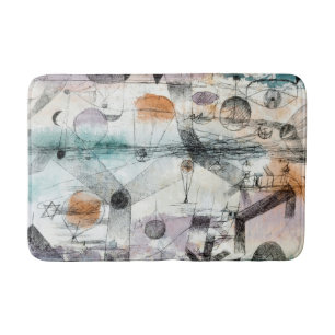 Paul Klee Plants Earth & Realm of the Air: Bauhaus Bath Mat
