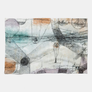 Paul Klee Plants Earth & Realm of the Air: Bauhaus Tea Towel
