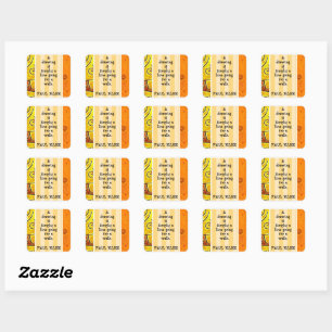 Paul Klee - Quotation and Paintings Square Sticker