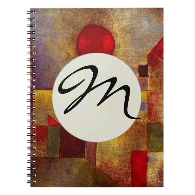 Paul Klee Red Balloon Abstract Colorful Art  Notebook (Front)