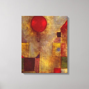 Paul Klee Red Balloon Abstract Colourful Art Canvas Print