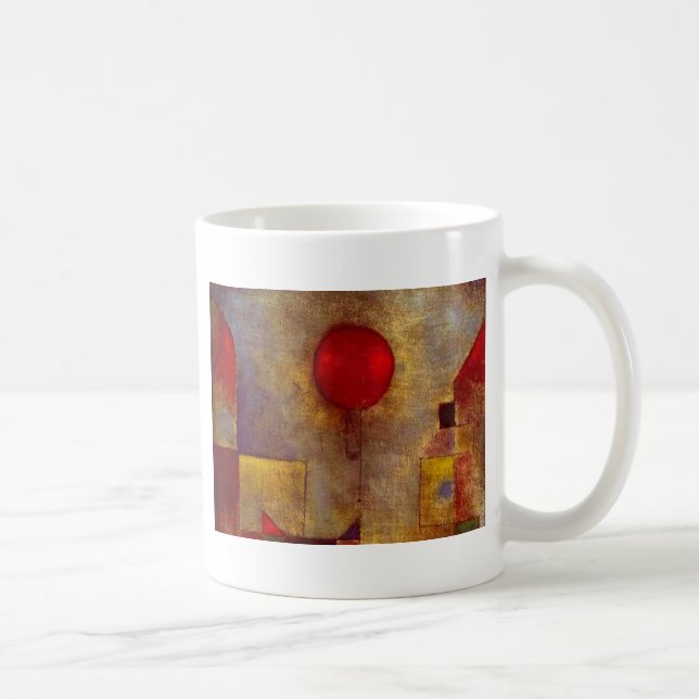 Paul Klee Red Balloon Abstract Colourful Art  Coffee Mug (Right)