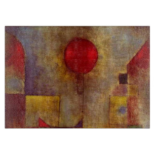 Paul Klee Red Balloon Abstract Colourful Art  Cutting Board