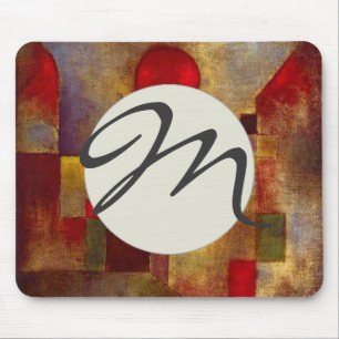 Paul Klee Red Balloon Abstract Colourful Art  Mouse Mat