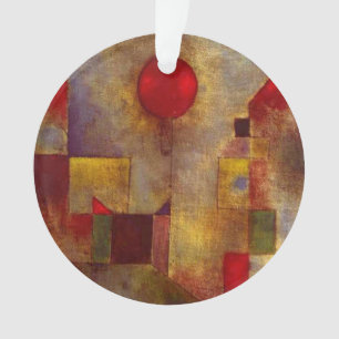 Paul Klee Red Balloon Abstract Colourful Art  Ornament