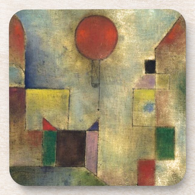 Paul Klee Red Balloon Coaster (Front)