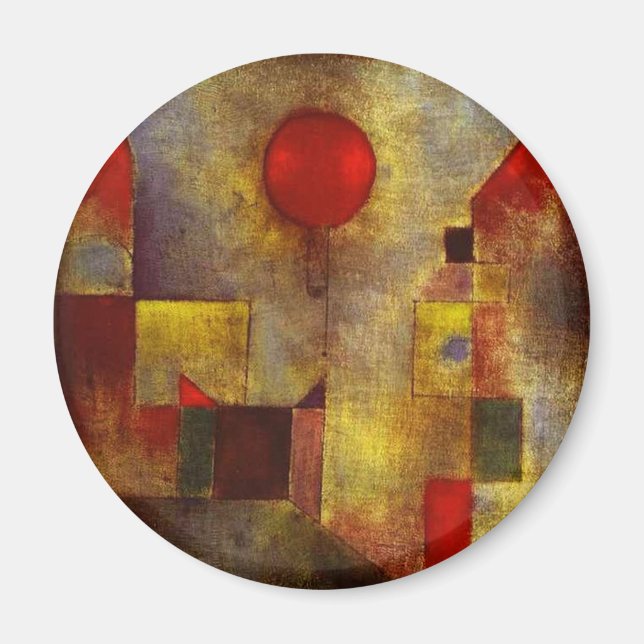 Paul Klee Red Balloon Magnet (Front)
