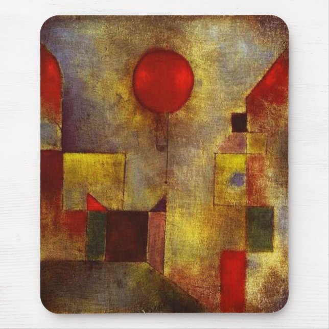 Paul Klee Red Balloon Mouse Pad (Front)