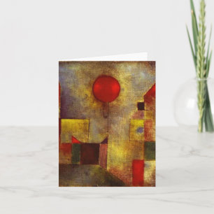 Paul Klee Red Balloon Note Card