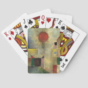 Paul Klee Red Balloon Playing Cards