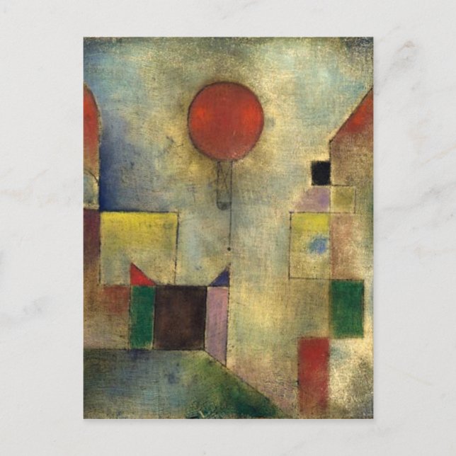 Paul Klee Red Balloon Postcard (Front)