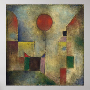 Paul Klee Red Balloon Poster