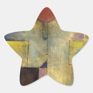 Paul Klee Red Balloon Star Sticker