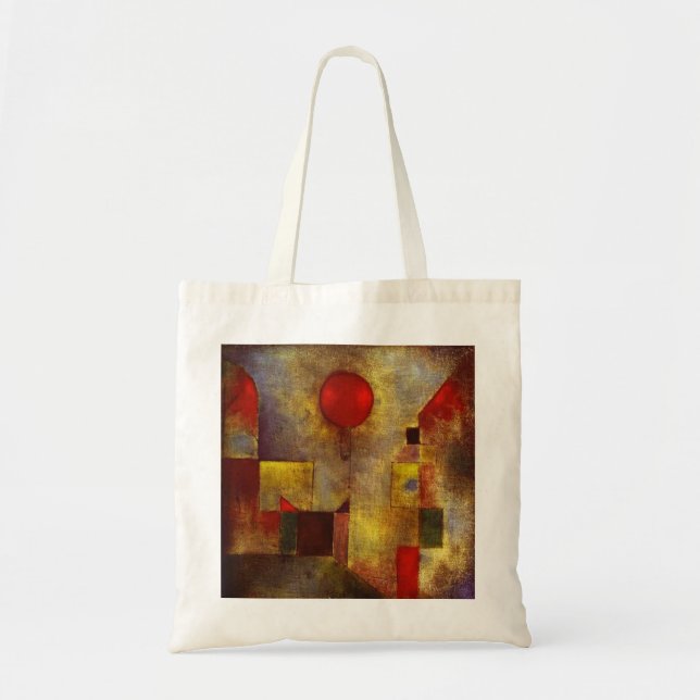 Paul Klee Red Balloon Tote Bag (Front)
