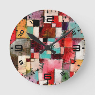 Paul Klee Rhythms Round Clock