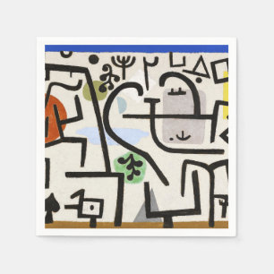 Paul Klee Rich Harbour Abstract Art Poster Napkin