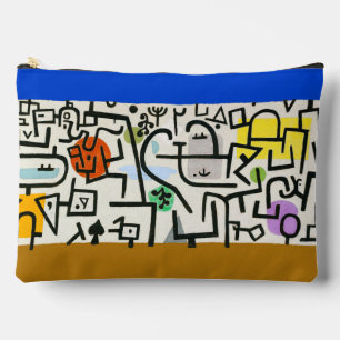 Paul Klee Rich Harbour Abstract Expressionism Accessory Pouch