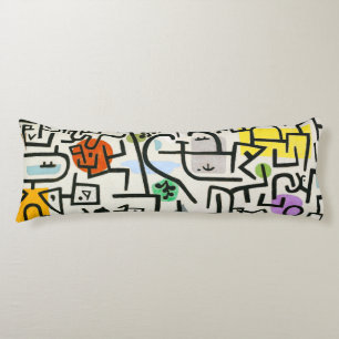 Paul Klee Rich Harbour Abstract Expressionism Body Cushion