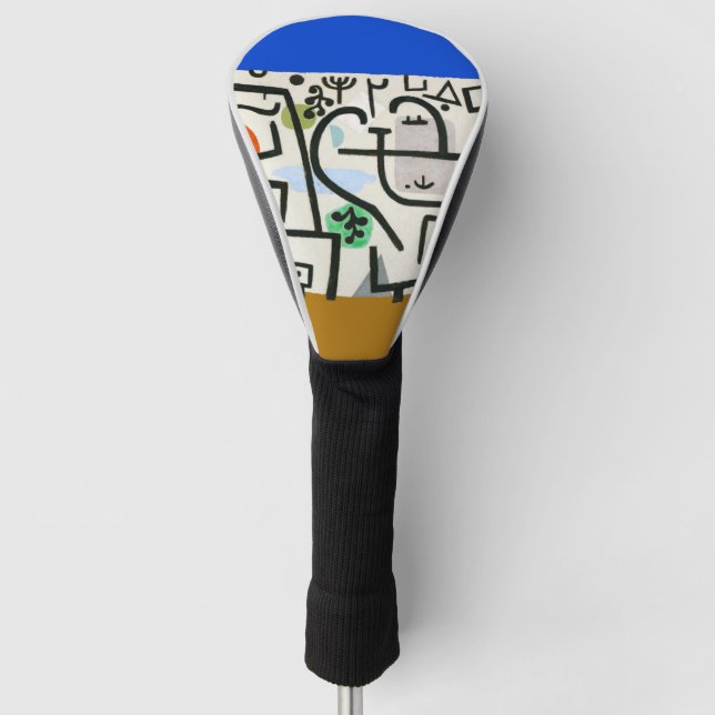 Paul Klee Rich Harbour Abstract Expressionism Golf Head Cover (Front)